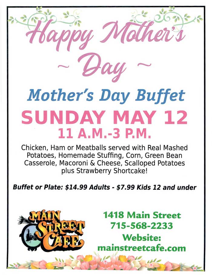 Mother's Day at Main Street Cafe